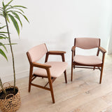 Pair of Gunlocke Occasional Chairs - Blush