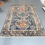 6'x9' Hand Woven Blue Rug