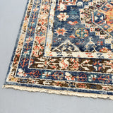 6'x9' Hand Woven Blue Rug