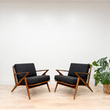 Pair of Poul Jensen Selig Z Chairs