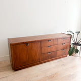 Walnut + Rosewood Stanley Low Dresser