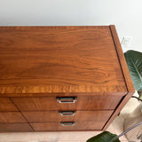 Walnut + Rosewood Stanley Low Dresser