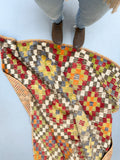 Vintage Turkish Colorful Rug - 5'7x7'11