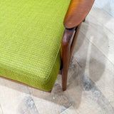Mid Century Lounge Chair - New Green Upholstery