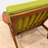 Mid Century Lounge Chair - New Green Upholstery
