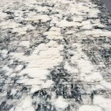 White/Grey Shag Rug - 5'1x6'11