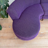 Mid Century Sectional - New Purple Upholstery