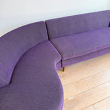 Mid Century Sectional - New Purple Upholstery