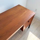 Danish Teak Desk with Finished Back