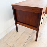 Danish Teak Desk with Finished Back