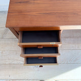 Danish Teak Desk with Finished Back