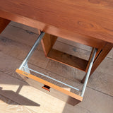 Danish Teak Desk with Finished Back