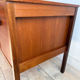 Danish Teak Desk with Finished Back