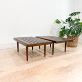 Pair of Vintage Slat End Tables