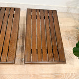 Pair of Vintage Slat End Tables