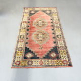 Turkish Rug/Navy-Red - 3'7x7'2