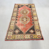 Turkish Rug/Navy-Red - 3'7x7'2