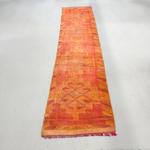 Turkish Runner - Orange/Pink 2'8x11'8