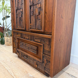 Lane Pueblo Brutalist Armoire