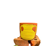 Vase Chartreuse Terra Cotta Pot 4"
