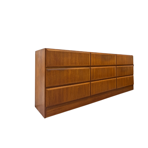 Komfort of Denmark Teak 9 Drawer Dresser