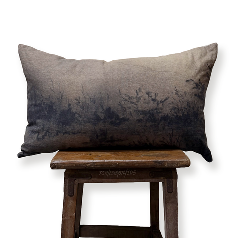 Linen Lumbar Pillow “In Dreams, XV”
