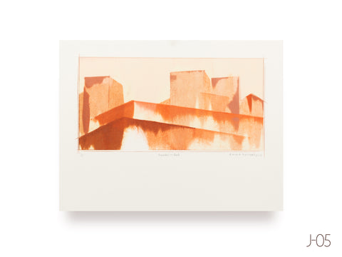 Facades in Red (Unframed, J-05)