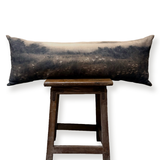Long Linen Lumbar Pillow “I Am Home”