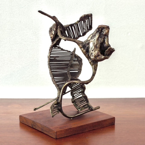 Mid Century Brutalist Sculpture "Fish"