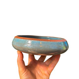 Large Shallow Bowl in Aqua