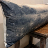 Long Linen Lumbar Pillow “I Am Home”