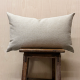 Linen Lumbar Pillow “I Am Home” (Left)