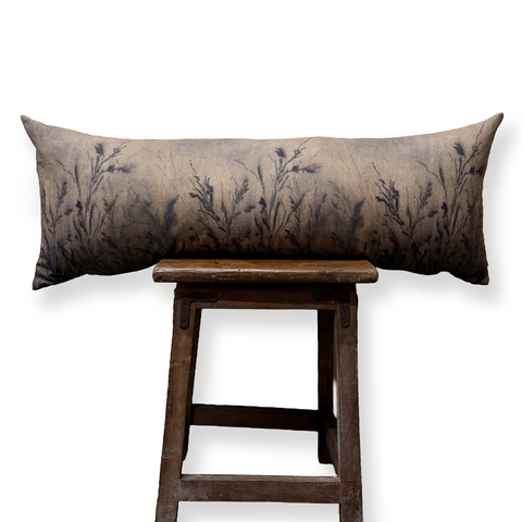Long Linen Lumbar Pillow “In Dreams IV”