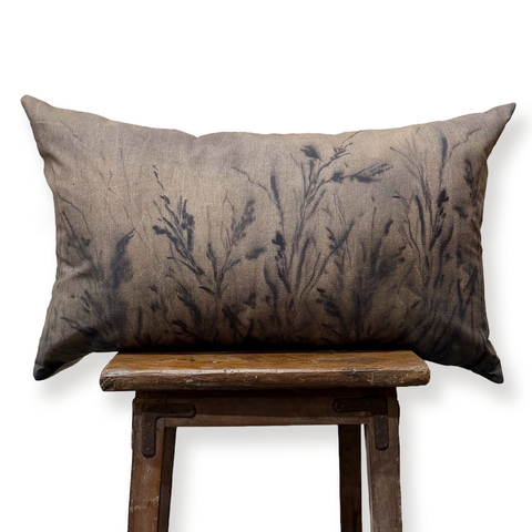 Linen Lumbar Pillow “In Dreams, IV”