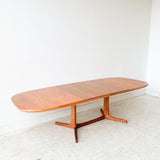 Mid Century Danish Teak Dining Table by Dyrlund