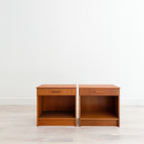 Pair of Danish Teak Nightstands