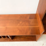 Mid Century Walnut Expandable Media Center