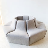 Mid Century Modern 8 Part Modular Circular Sofa w/ New Upholstery