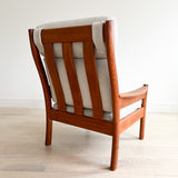 High Back Teak Lounge Chair by Dyrlund