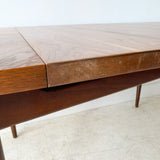 Mid Century Modern American of Martinsville Walnut Dining Table w/ 3 Leaves