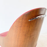 Mid Century Bentwood Chair w/ Red Vinyl