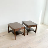 Pair of Formica Top End Tables w/ Sculpted Bases