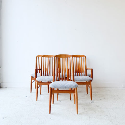 Set of 6 Cherry Benny Linden Chairs