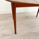 Danish Teak Dining Table w/ 2 Leaves by Arne Vodder