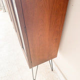 Mid Century 4 Door Curio Cabinet