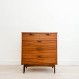 Mid Century Walnut Highboy Dresser