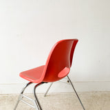 Vintage Red Shell Chair