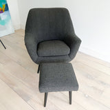 Lawrence Peabody Lounge Chair + Ottoman