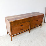 Mid Century Low Dresser w/ New Solid Walnut Top