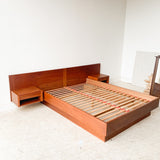 Danish Teak Queen Size Platform Bed